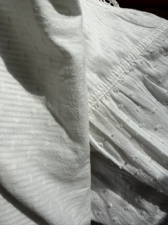 Anthropologie Pilcro Crop Swing Blouse Eyelet Lace NWT XL Boho Cottagecore Top - Picture 8 of 8